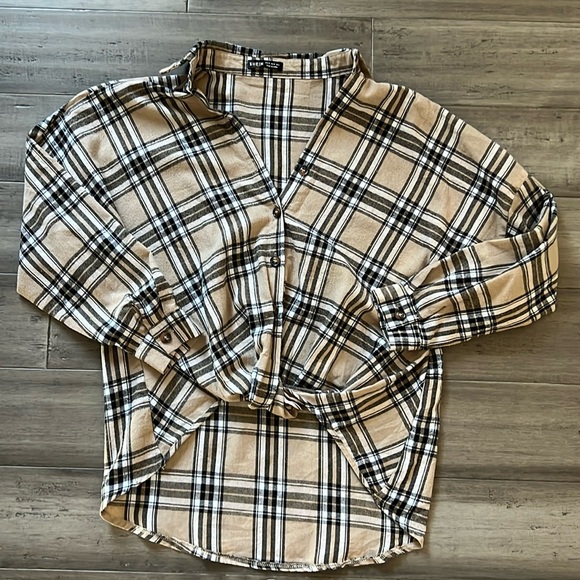 SHEIN Tops - SHEIN Flannel Shirt